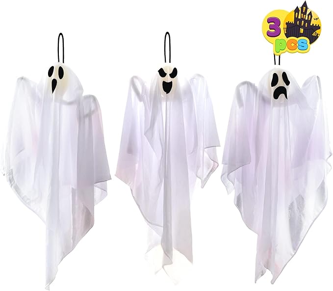 JOYIN Halloween decoration cute flying ghosts for yard lawn patio garden party