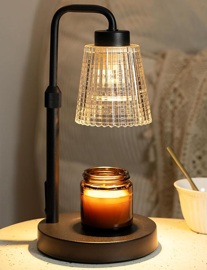 GODONLIF dimmable candle warmer lamp, ideal housewarming gift, home decor with timer and 2 bulbs
